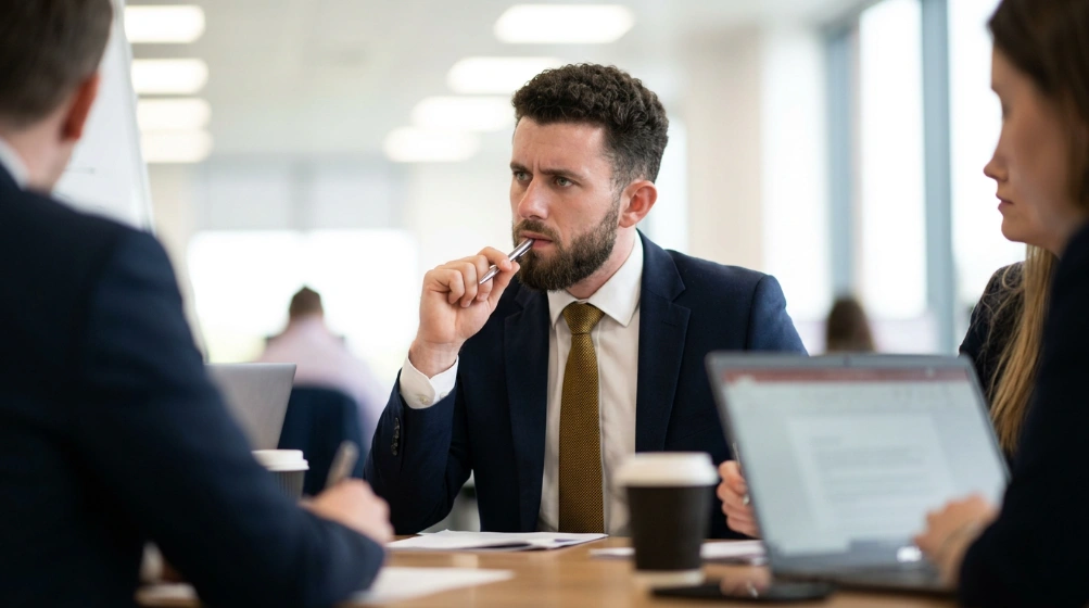 Andrej Münger bei der konzentrierten Arbeit